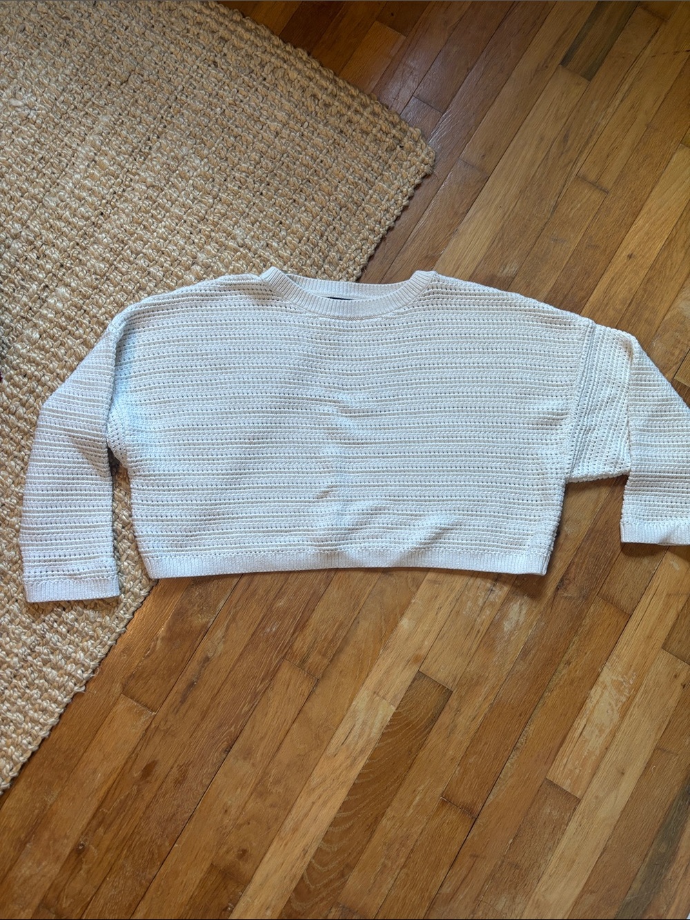 GAP Crochet Boatneck Crop Sweater - Picture 2 of 6